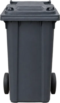 Graue Restmülltonne, symbolisches, KI-generiertes Bild